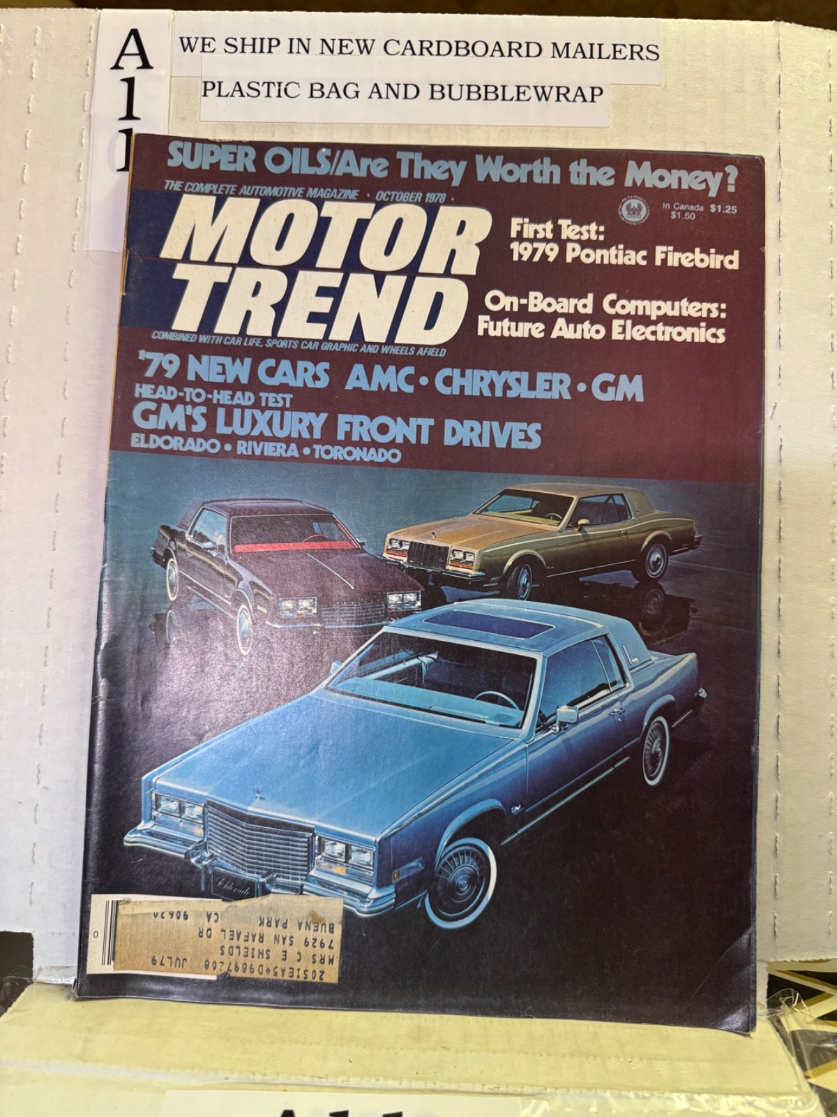 Vintage Motor Trend Magazine September, 1978 Vintage Motor Trend Magazine September, 1978