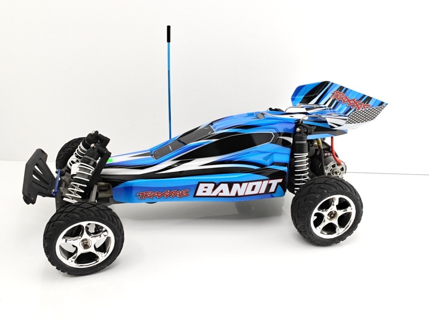Traxxas Bandit XL-5 2WD RC Blue Electric Buggy Car - Nice Condition