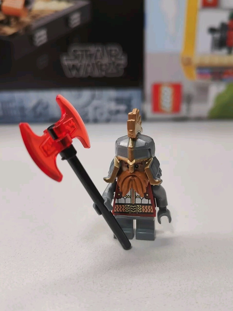 Rare Lord of Rings Dain Ironfoot custom Lego minifigure LOTR 79017 lor107 Rare Lord of Rings Dain Ironfoot custom Lego minifigure LOTR 79017 lor107