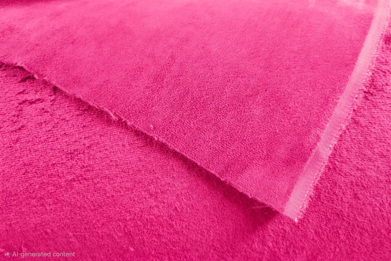 Hot Pink 12 Oz Terry Velour Fabric--43 Yard Roll, 60\