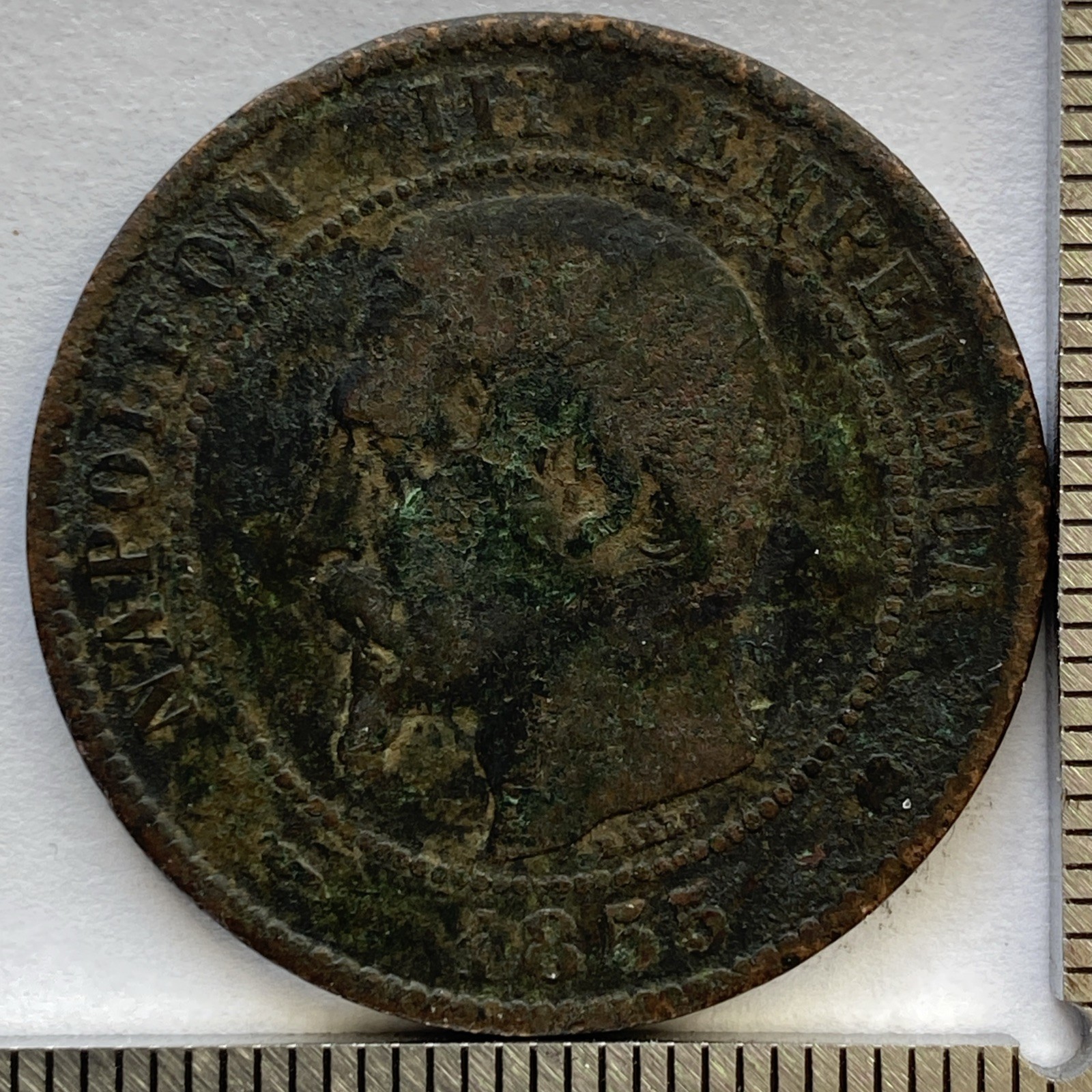 1855 France 10 Centimes - Fine Details 1855 France 10 Centimes - Fine Details