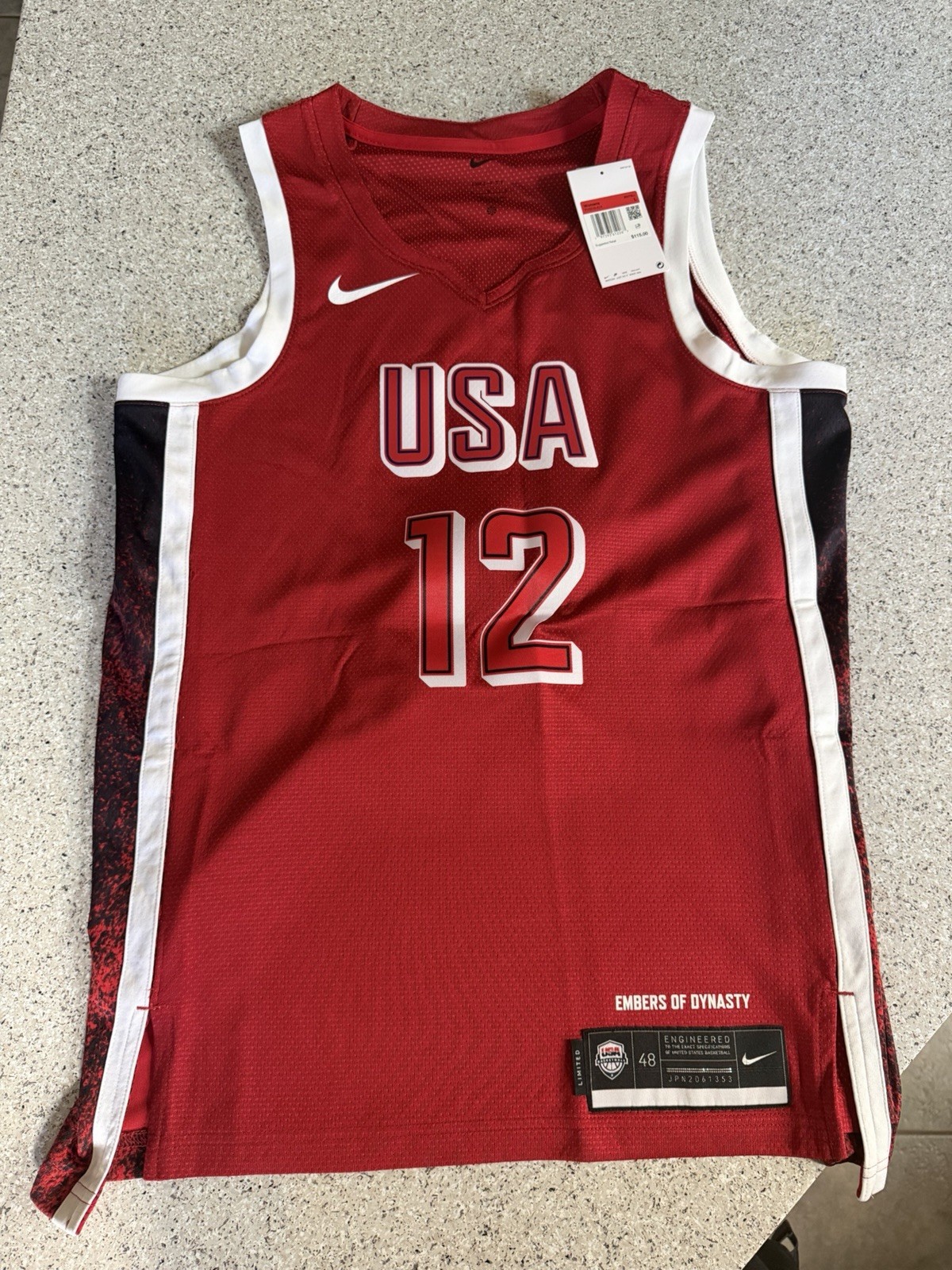 USA Basketball Caitlin Clark #12 Nike Unisex Red 2026 FIBA World Cup Large USA Basketball Caitlin Clark #12 Nike Unisex Red 2026 FIBA World Cup Large