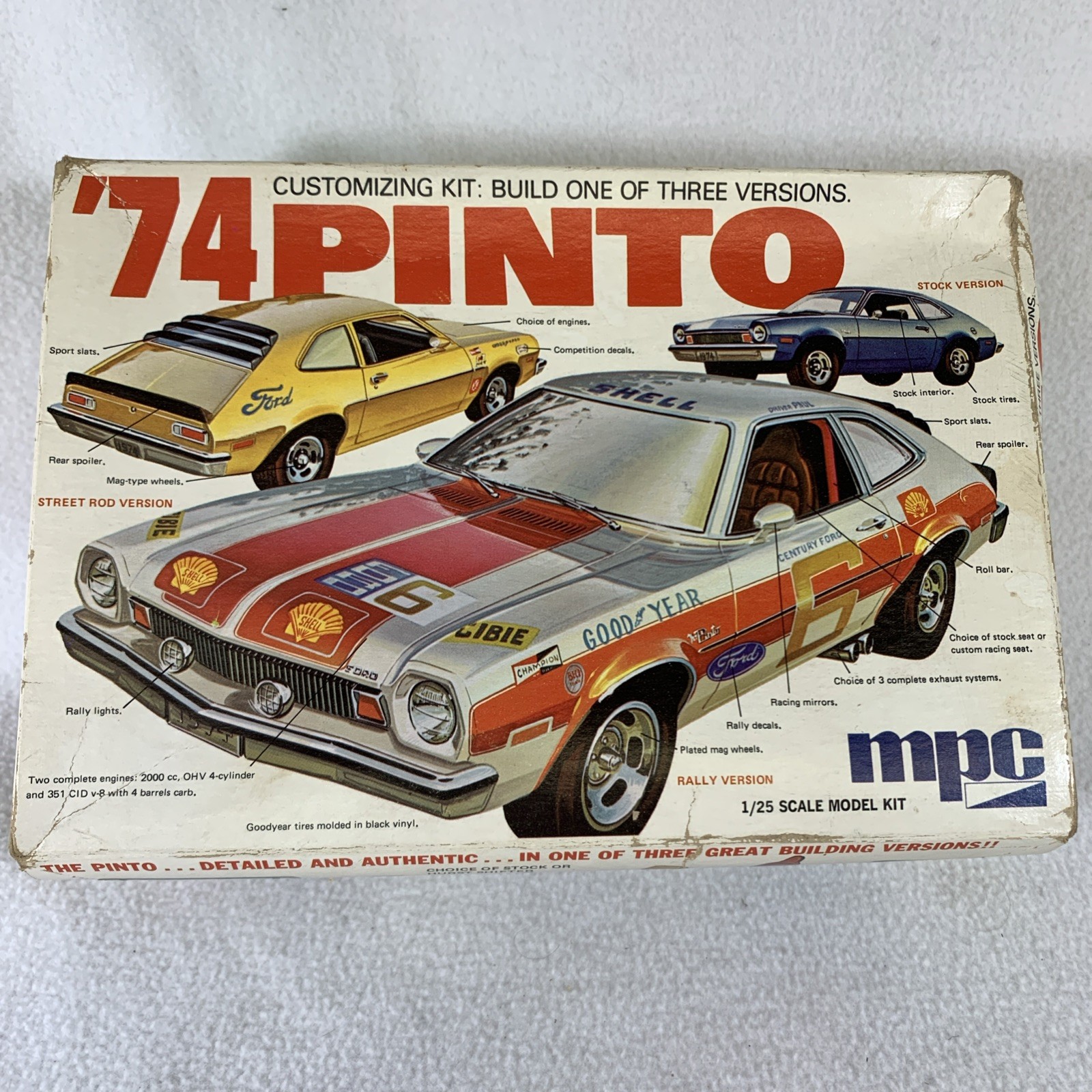 Vintage MPC ‘74 Ford Pinto Plastic Model Kit 1-7412-250 “built” Vintage MPC ‘74 Ford Pinto Plastic Model Kit 1-7412-250 “built”