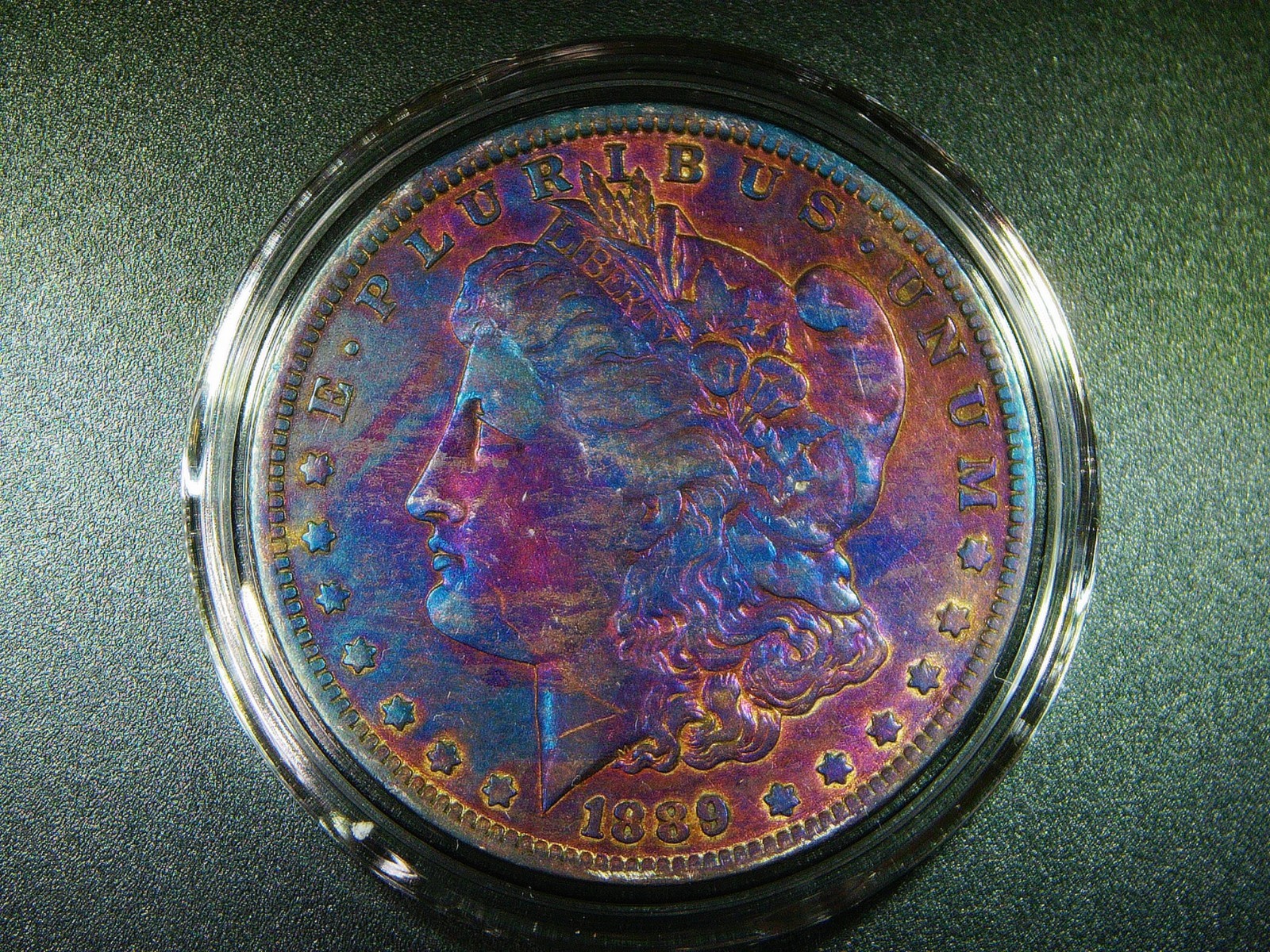 F/VF+ 1889-O MORGAN SILVER DOLLAR BEAUTIFULLY TONED M-1899