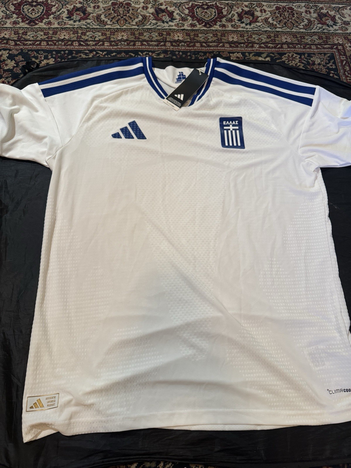 NWT Greece Adidas 2026 Home Soccer Football KF3557 Authentic Jersey Mens Large