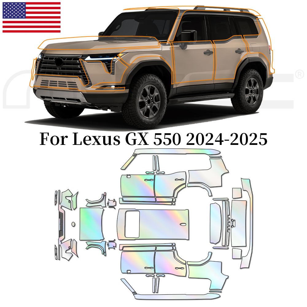 For Lexus GX550 Luxury/Over/Premium Full Car PPF Precut Kit Paint Protection TPU