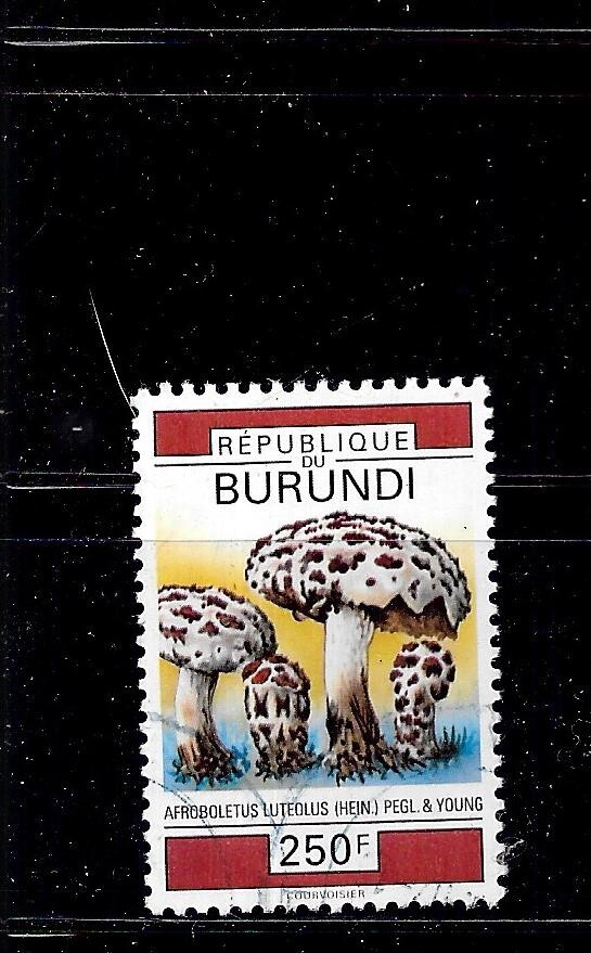 BURUNDI SC# 694 1992 POSTALLY USED MUSHRROM COMMEMORATIVE VF OLD STAMP BURUNDI SC# 694 1992 POSTALLY USED MUSHRROM COMMEMORATIVE VF OLD STAMP