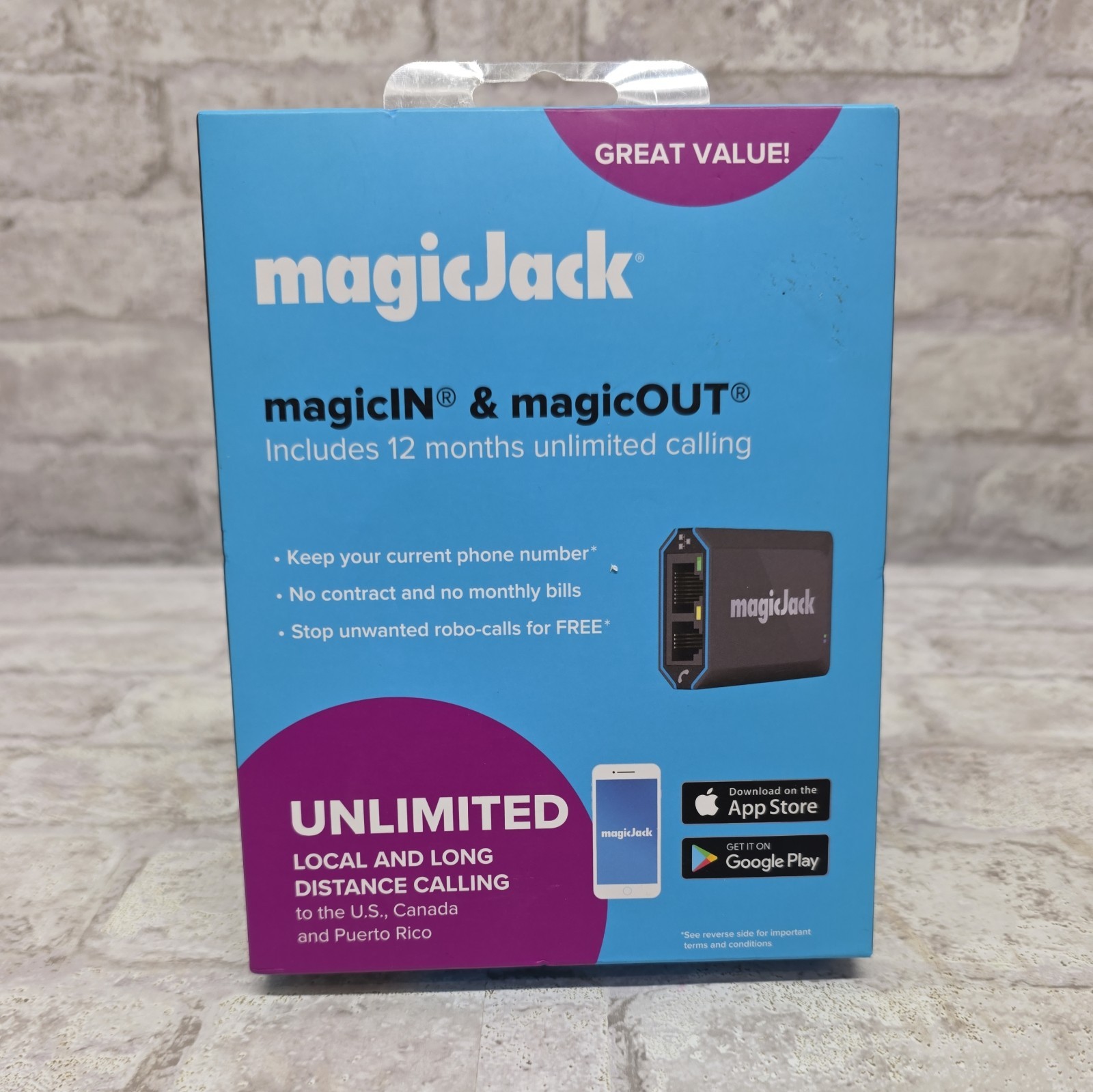 NEW magicJack Home Unlimited Local and Long Distance Calling To The U.S.,CANADA NEW magicJack Home Unlimited Local and Long Distance Calling To The U.S.,CANADA
