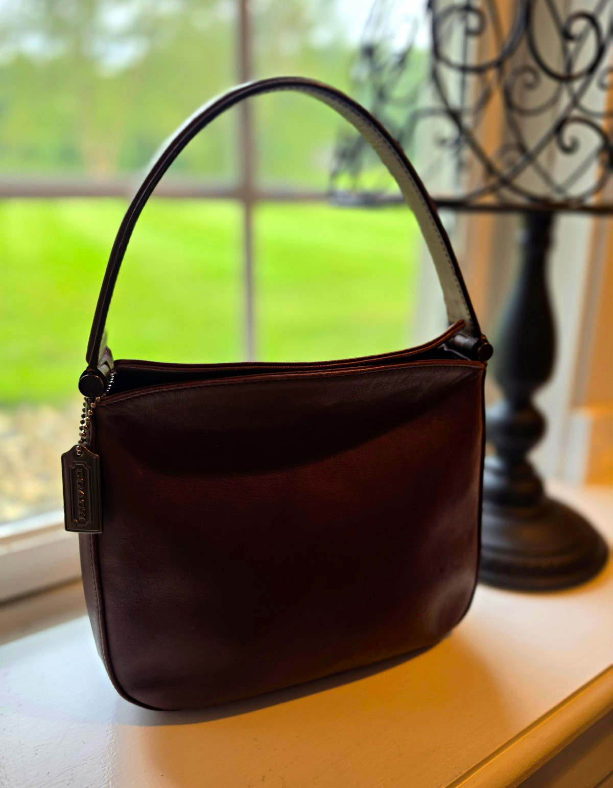 Vintage Coach Whitney Mini Hobo Mahogany Leather Style 9181 Dec 1992 W/Hangtag Vintage Coach Whitney Mini Hobo Mahogany Leather Style 9181 Dec 1992 W/Hangtag