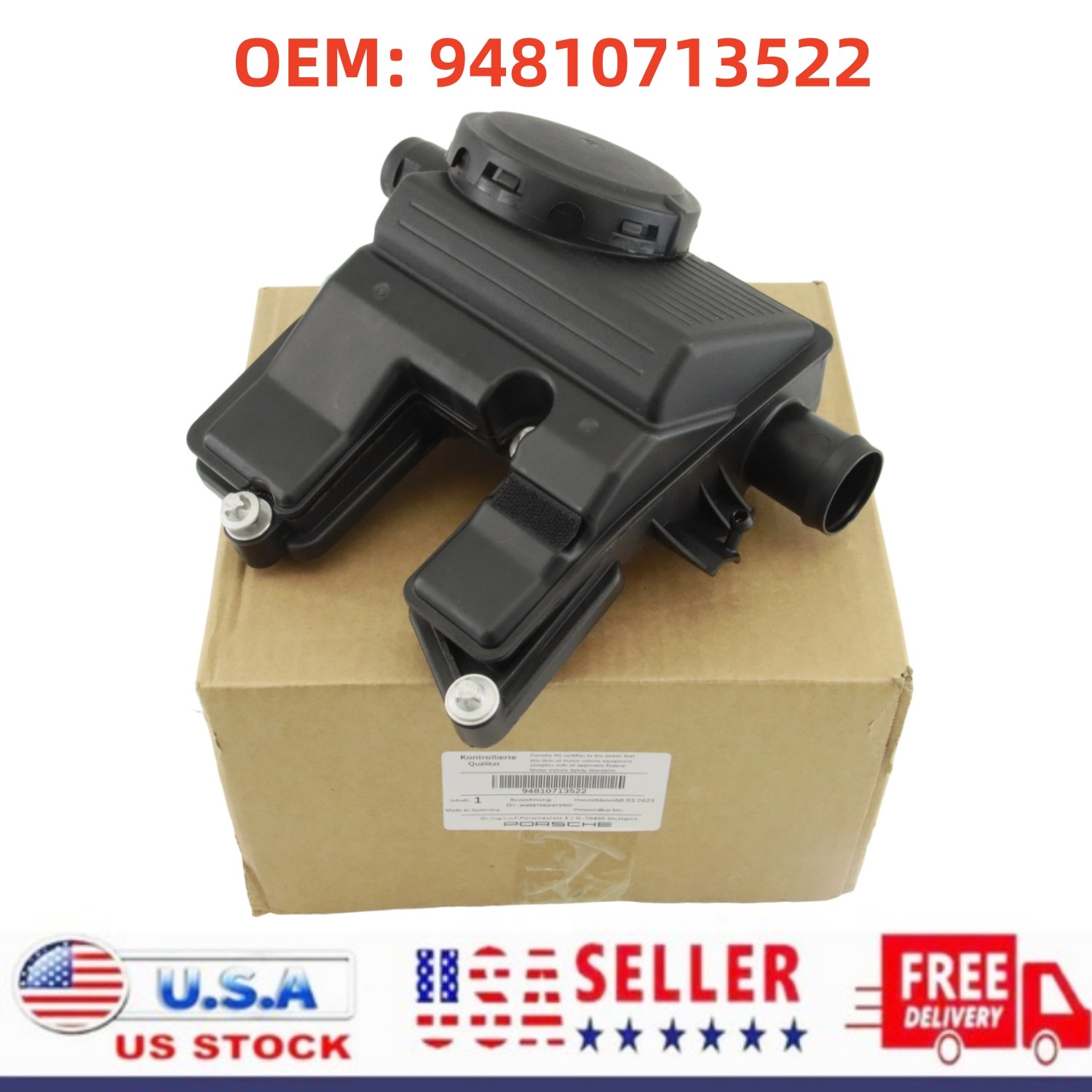 OEM Engine Oil Separator for Porsche Cayenne 2011-2018 Panamera 10-16 3.6L 4.8L OEM Engine Oil Separator for Porsche Cayenne 2011-2018 Panamera 10-16 3.6L 4.8L