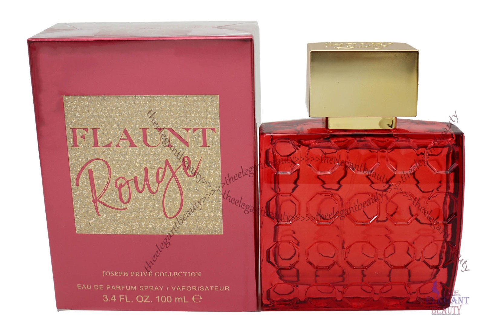 Flaunt Rouge By Joseph Prive 3.4oz/100ml Eau de Parfum For Women New In Box Flaunt Rouge By Joseph Prive 3.4oz/100ml Eau de Parfum For Women New In Box