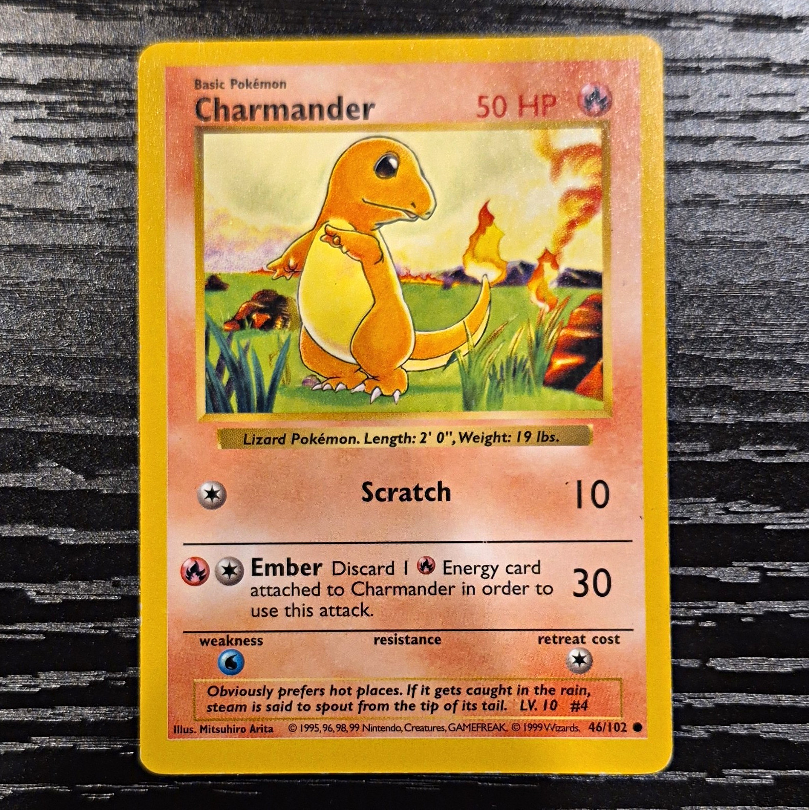 Pokemon TCG Charmander 46/102 Base Set Shadowless Pokemon TCG Charmander 46/102 Base Set Shadowless