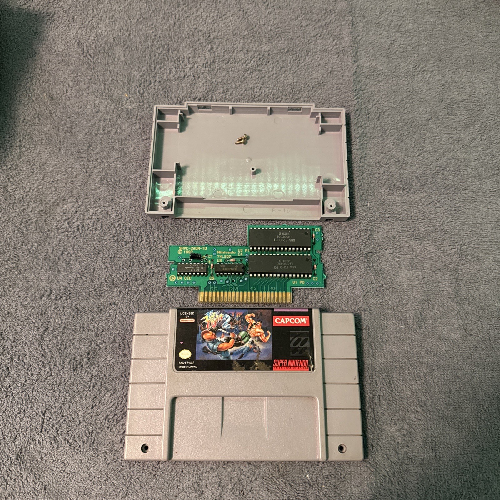 1992 Capcom Final Fight 2 SNES Authentic Cartridge Only Super Nintendo Entertain 1992 Capcom Final Fight 2 SNES Authentic Cartridge Only Super Nintendo Entertain