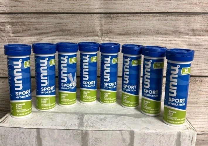 8 Tubes Nuun Sport Hydration Electrolyte Tablet (10ctEaTube) Fresh Lime 04/27/B