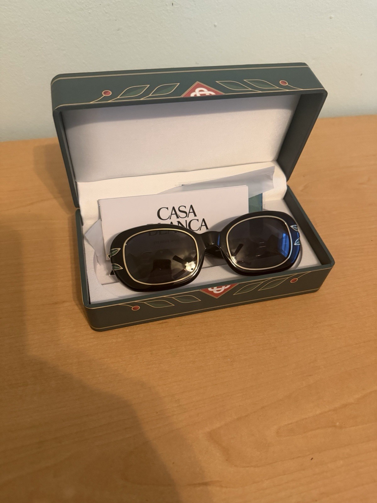 New Men’s Casablanca Le Monde Diplomatique Oval Sunglasses Acetate & Metal New Men’s Casablanca Le Monde Diplomatique Oval Sunglasses Acetate & Metal
