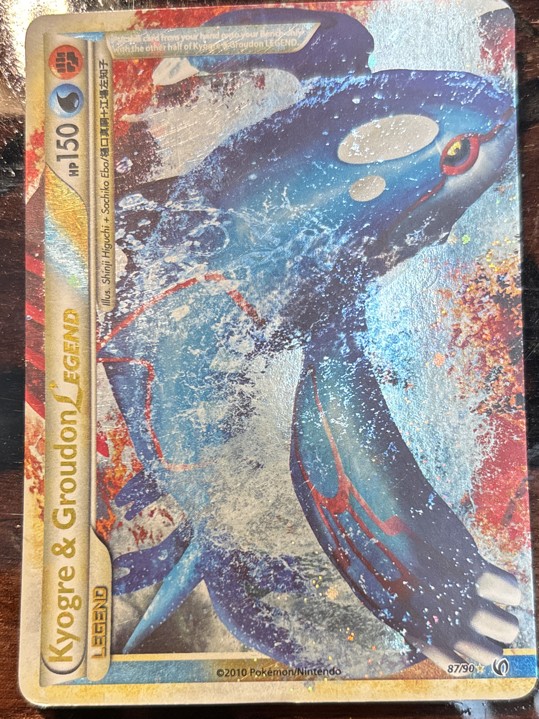 Kyogre & Groudon Legend (Top) 87/90 Undaunted Holo