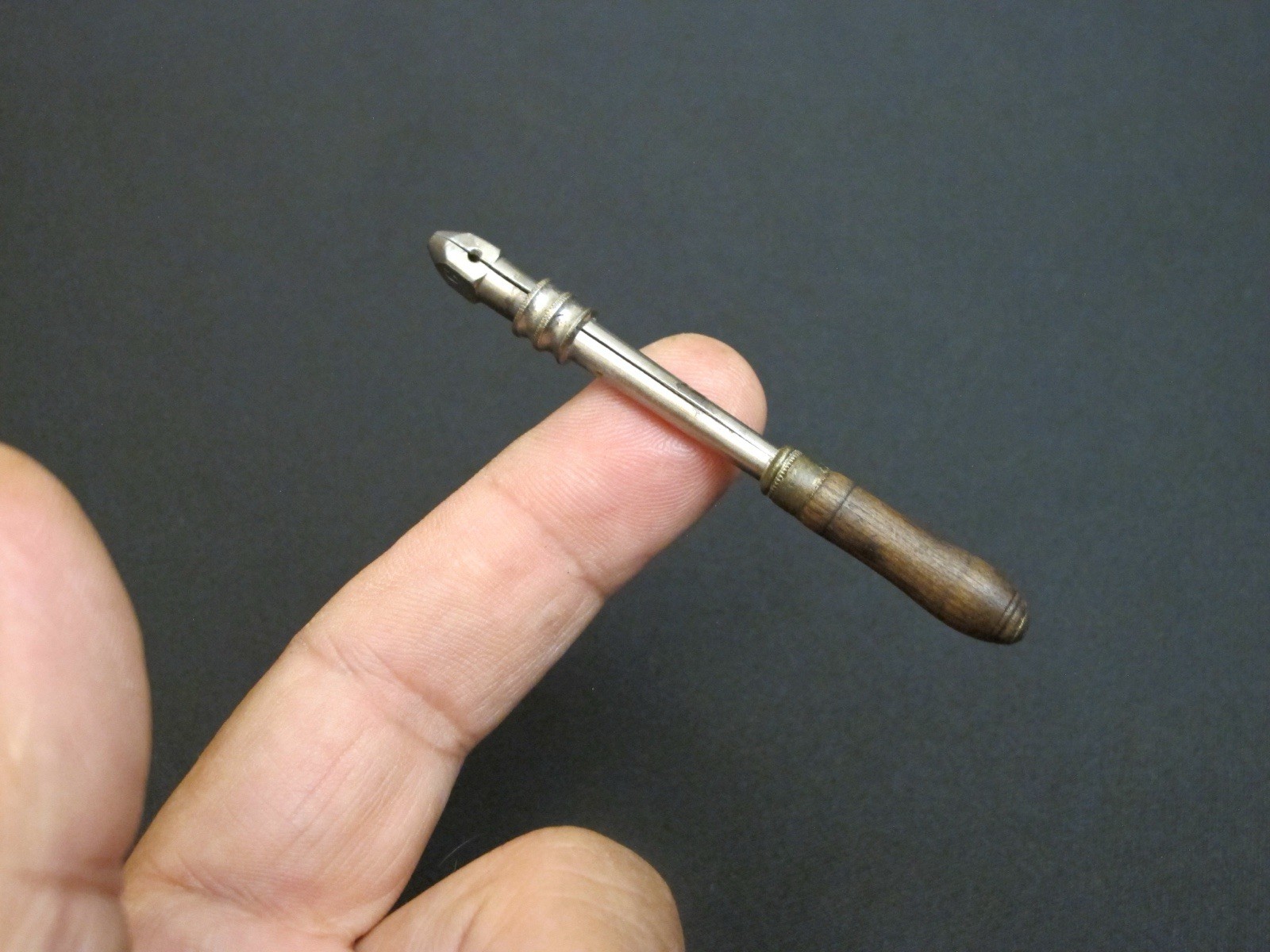 Miniature/Small 3” Vtg Jewelers/Watchmakers Workbench Pin Vise Antique Rare Tool Miniature/Small 3” Vtg Jewelers/Watchmakers Workbench Pin Vise Antique Rare Tool
