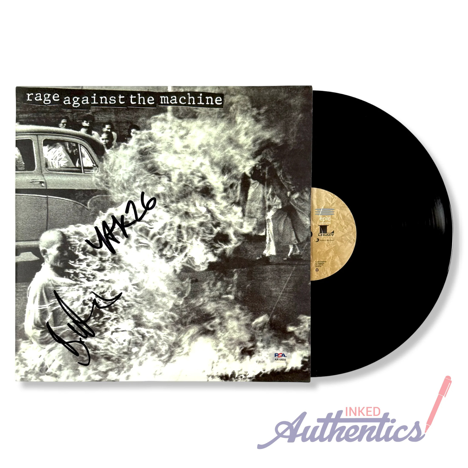 Rage Against The Machine Signed Autographed Vinyl LP 