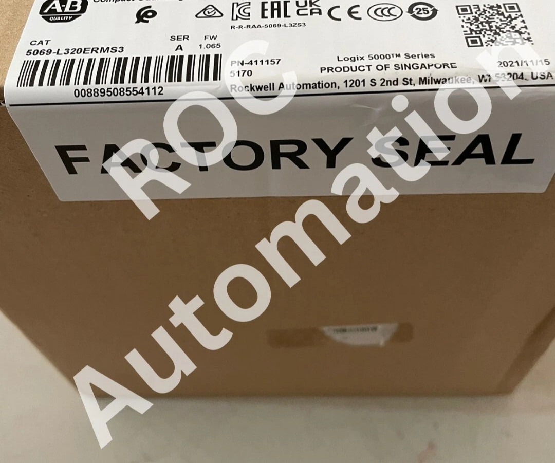 Sealed Pre-owned Allen Bradley 5069-L320ERMS3 /A CompactLogix 5000 Controller