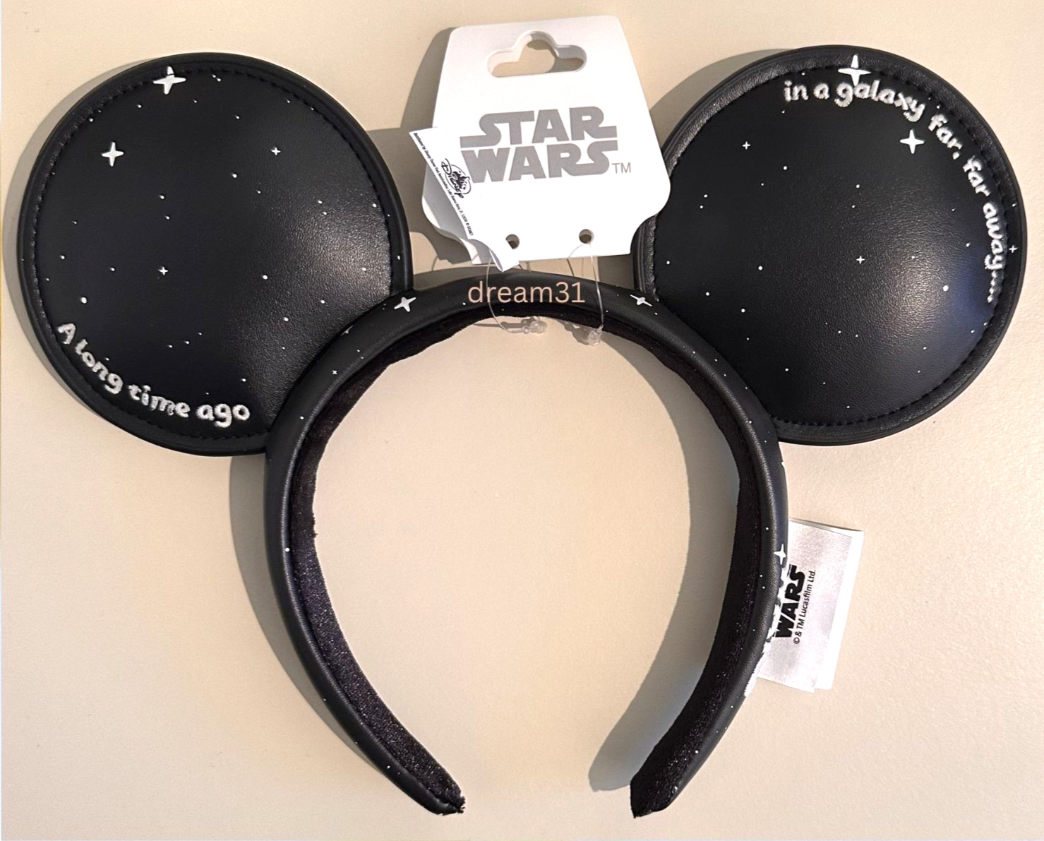BNWT Disney Star Wars Galaxy Mickey / Minnie Mouse Ears Headband - Black BNWT Disney Star Wars Galaxy Mickey / Minnie Mouse Ears Headband - Black