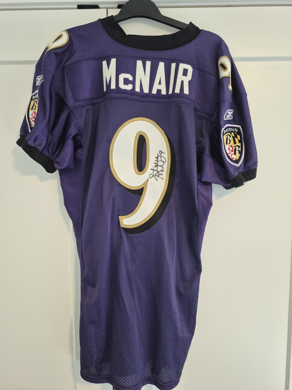 Steve McNair Signed Reebok Baltimore Ravens Jersey PSA Certified Rare Authentic Steve McNair Signed Reebok Baltimore Ravens Jersey PSA Certified Rare Authentic