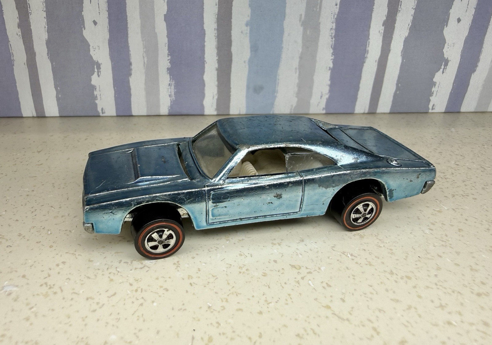 🧊 Hot Wheels Redline RARE Ice Blue Fade Custom Charger SWEET FADE 🧊 Hot Wheels Redline RARE Ice Blue Fade Custom Charger SWEET FADE