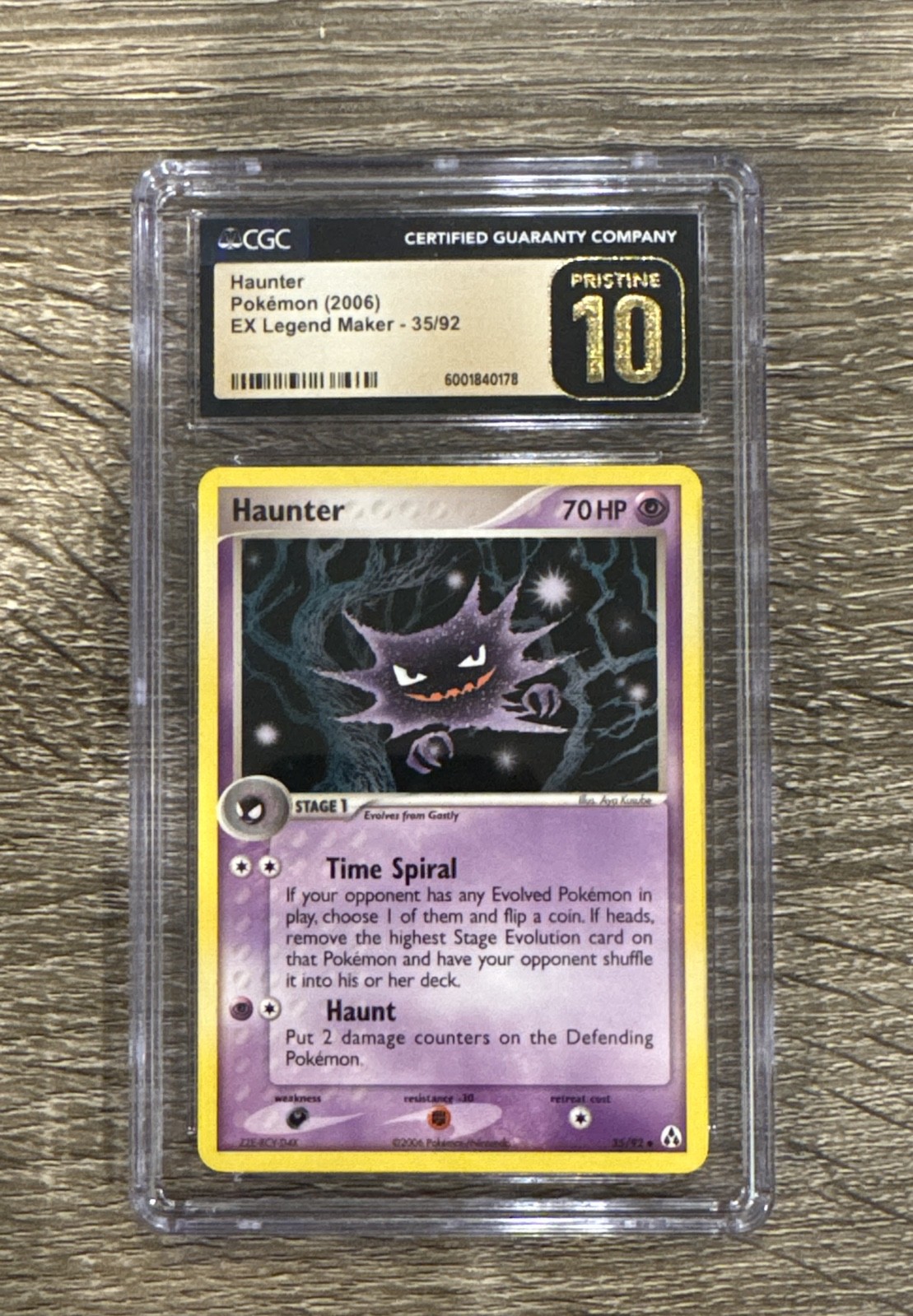 Haunter 35/92 EX Legend Maker PRISTINE 10