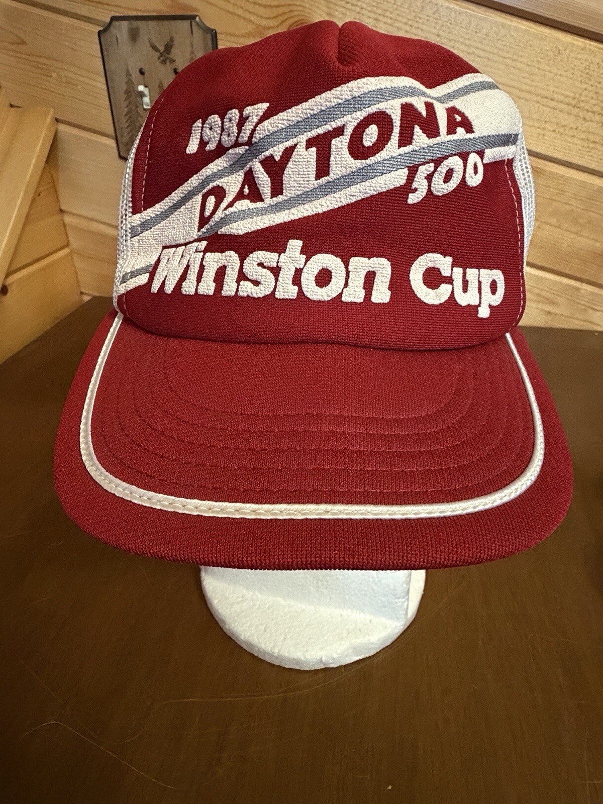 1987 DAYTONA 500 Winston Cup Snap Back Truckers Cap/Hat Made in the USA Vintage 1987 DAYTONA 500 Winston Cup Snap Back Truckers Cap/Hat Made in the USA Vintage