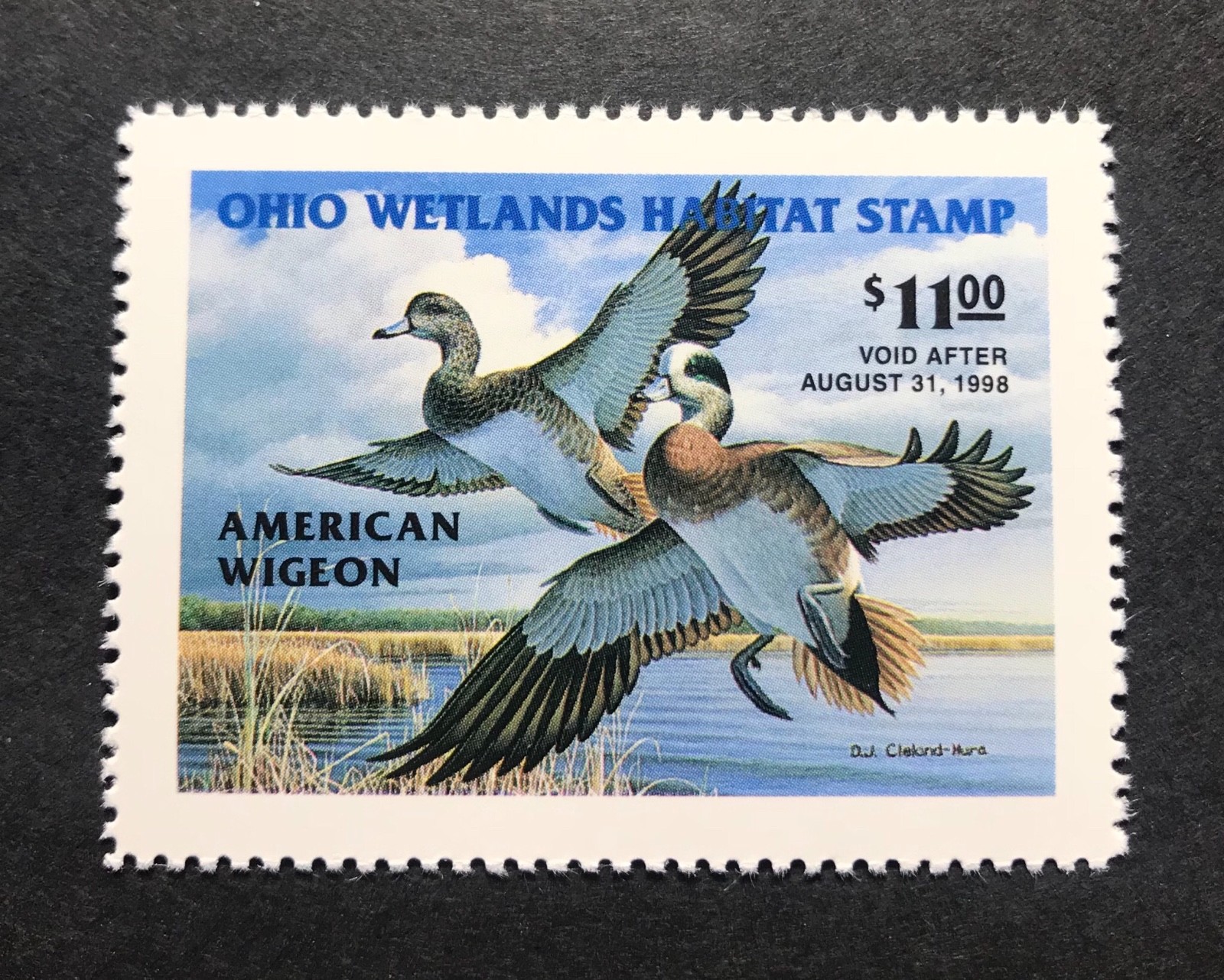 WTDstamps - Ohio #OH16 1997 - State Duck Stamp - Mint OG NH