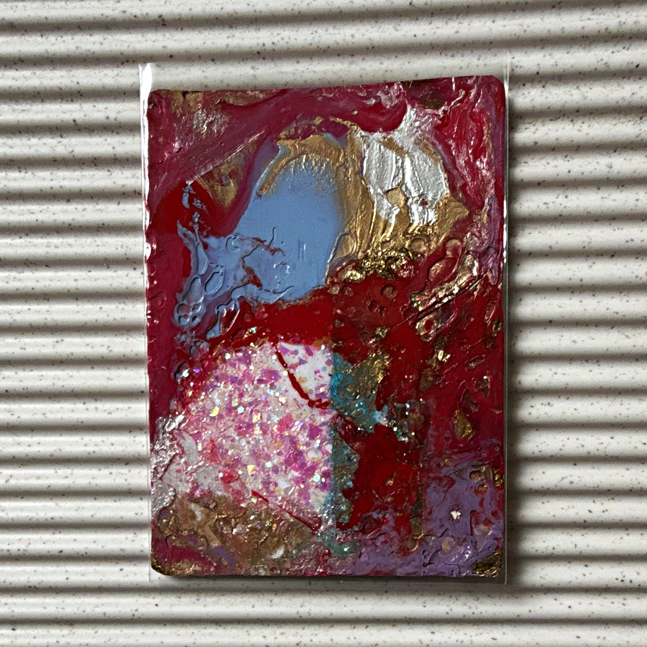 ACEO/ATC original abstract acrylic painting - Tender 204 ACEO/ATC original abstract acrylic painting - Tender 204