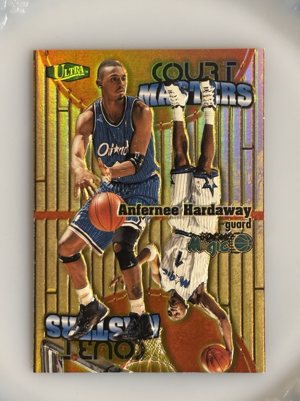 1997-98 Fleer Ultra Anfernee Hardaway Court Masters CM7 Gold Foil Insert NBA
