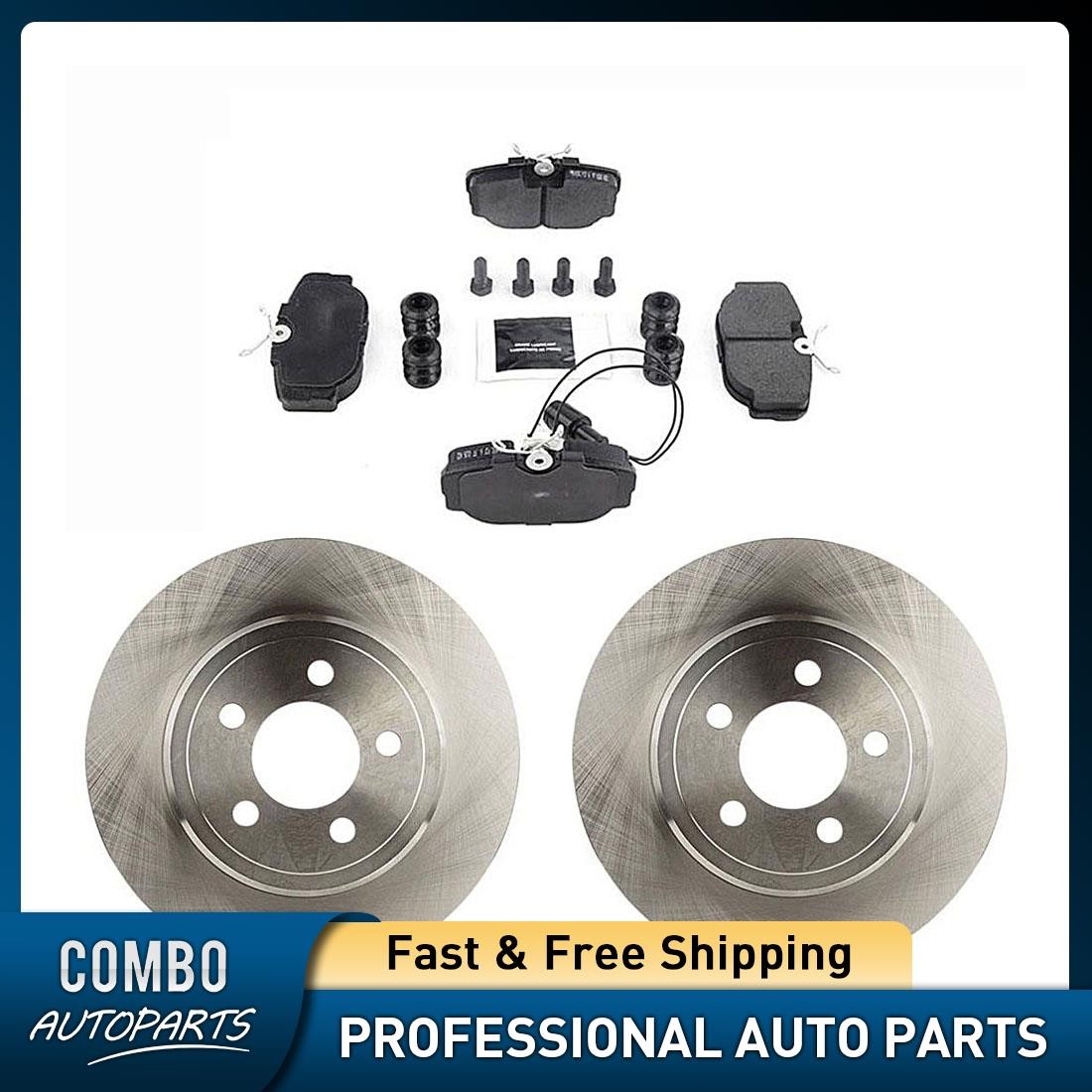 Front Disc Brake Pad Set Disc Brake Rotor fits BMW 318i 1984-1985