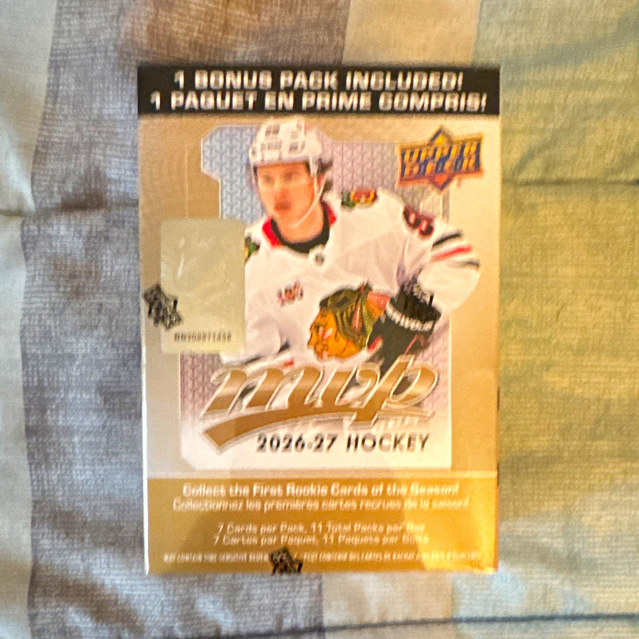 Upper Deck MVP 2026-27 NHL Hockey Trading Card Box 77 Cards Rookie Blackhawks Upper Deck MVP 2026-27 NHL Hockey Trading Card Box 77 Cards Rookie Blackhawks