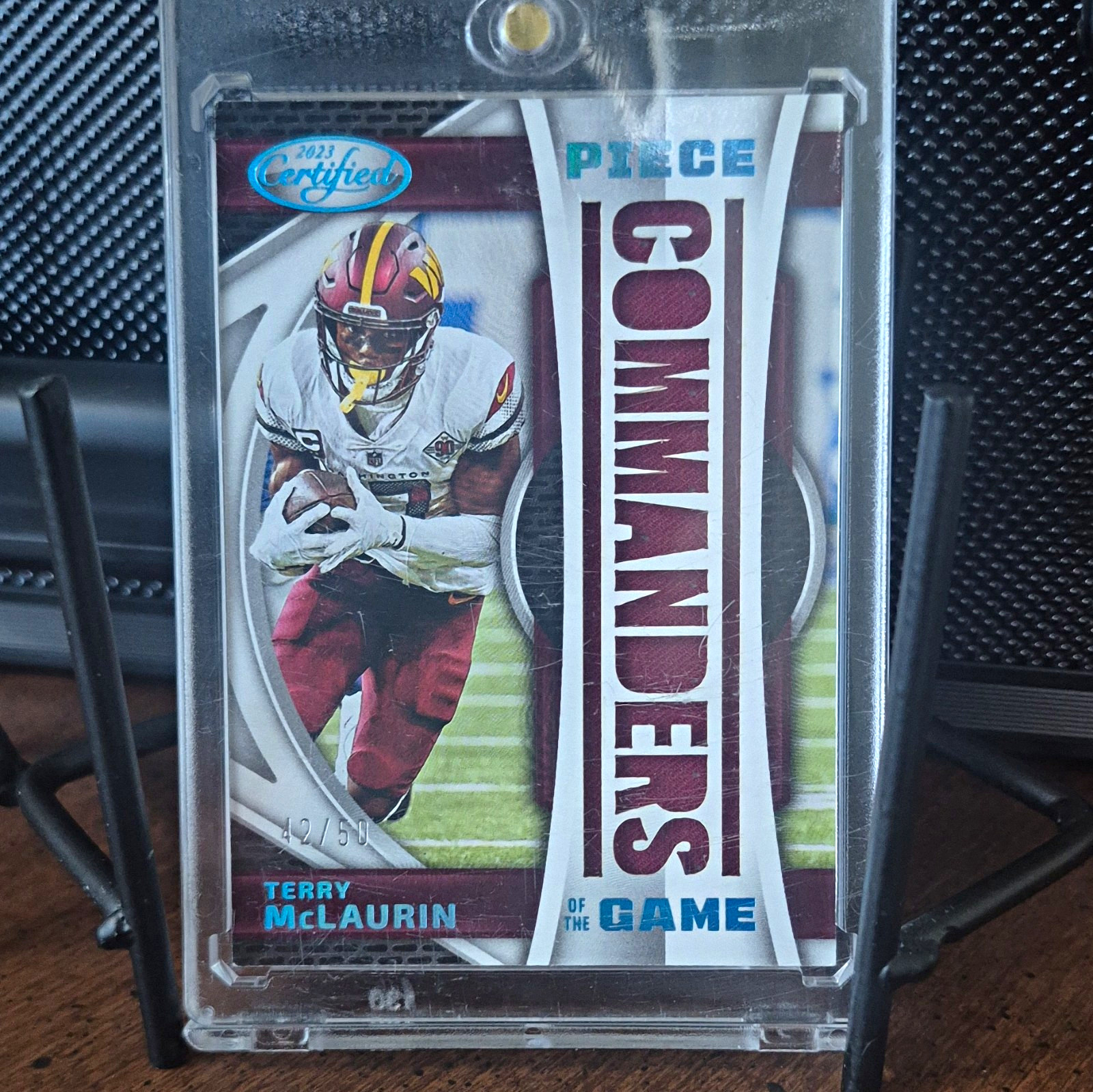Panini 2023 Certified Terry McLaurin Commanders Piece of the Game Teal /50 Panini 2023 Certified Terry McLaurin Commanders Piece of the Game Teal /50