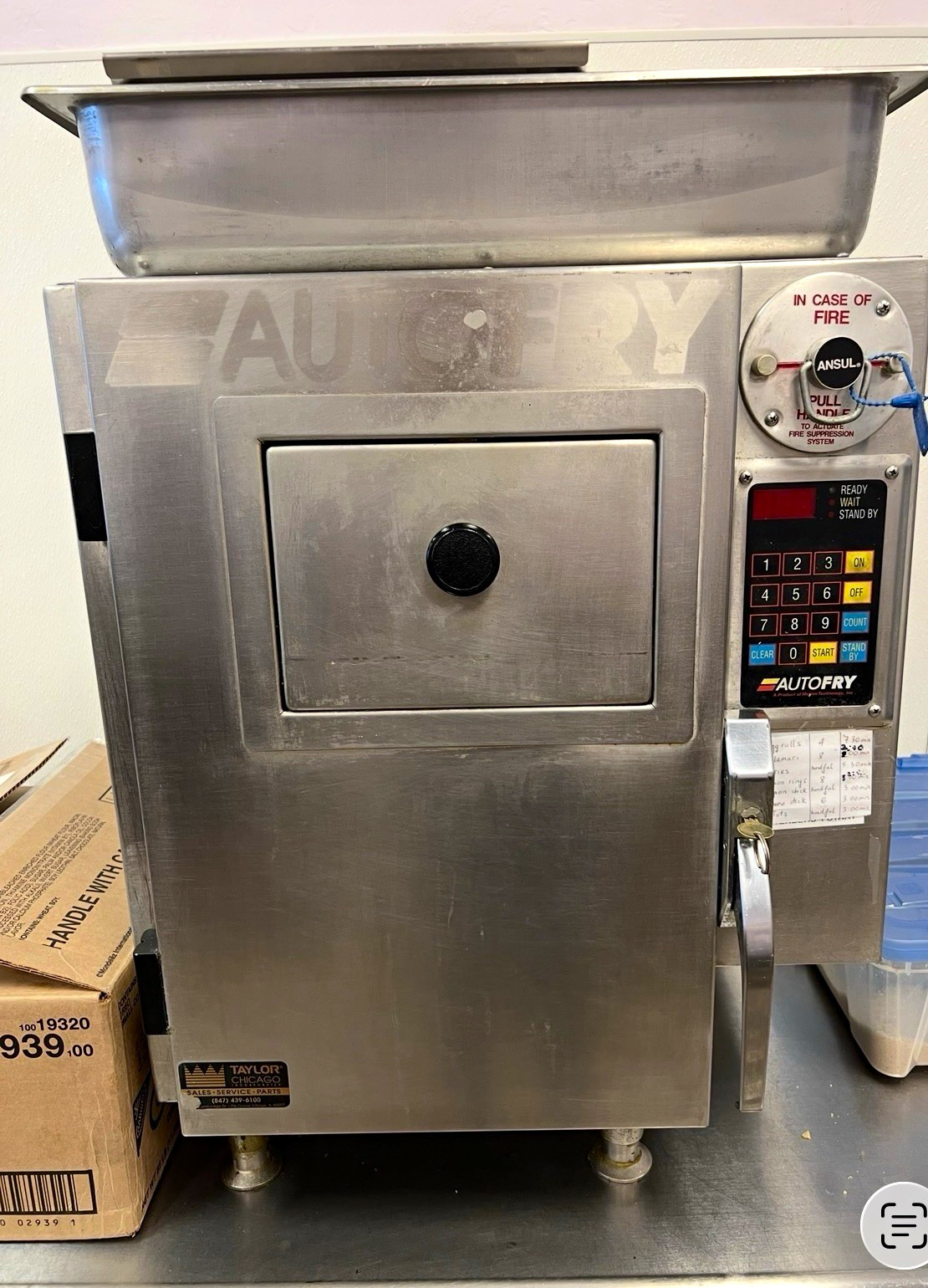 AutoFry Ventless Commercial Fryer with Ansul Fire Suppression System AutoFry Ventless Commercial Fryer with Ansul Fire Suppression System