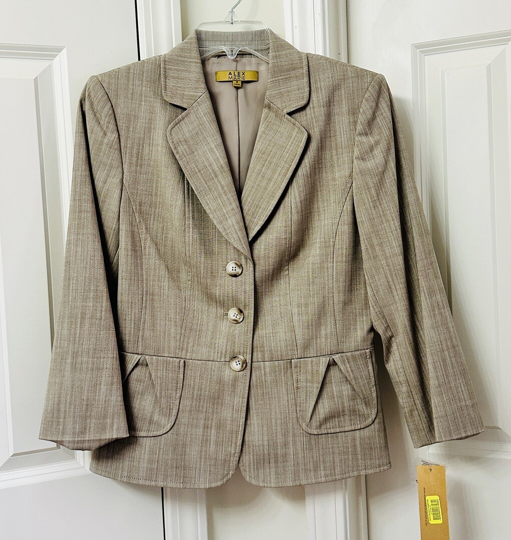 Alex Marie 3/4 Sleeve Teak Jacket