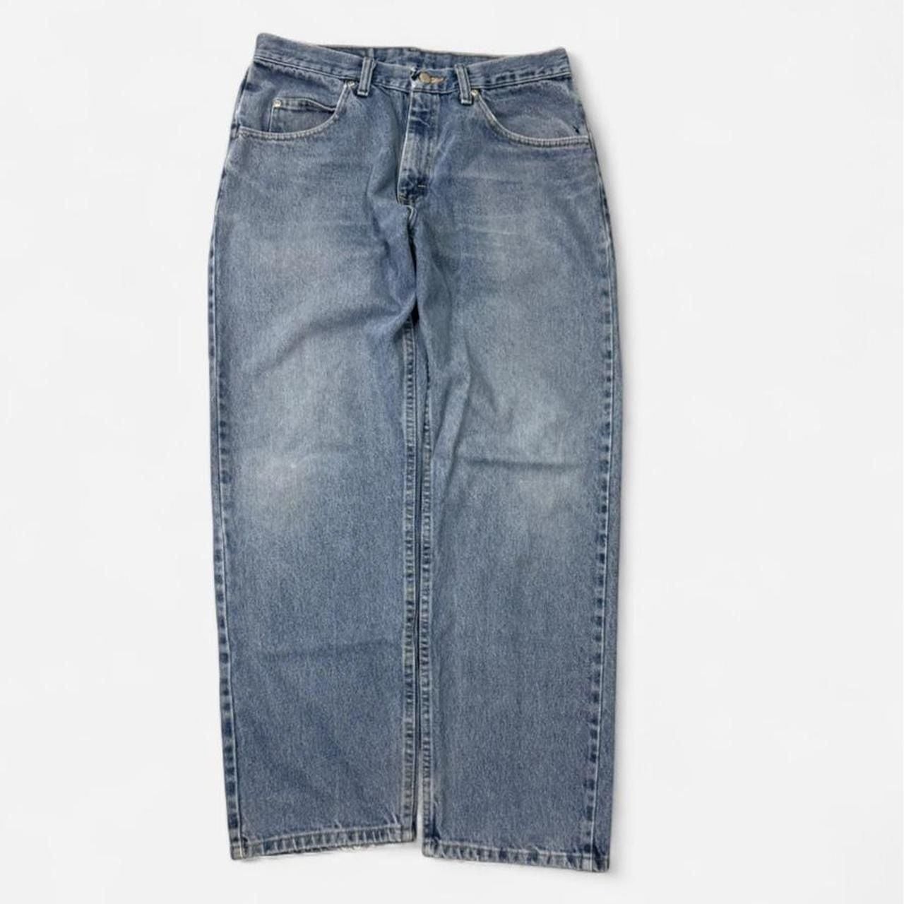 Wrangler Vintage Light Wash Denim Jeans 34x30 Straight Leg