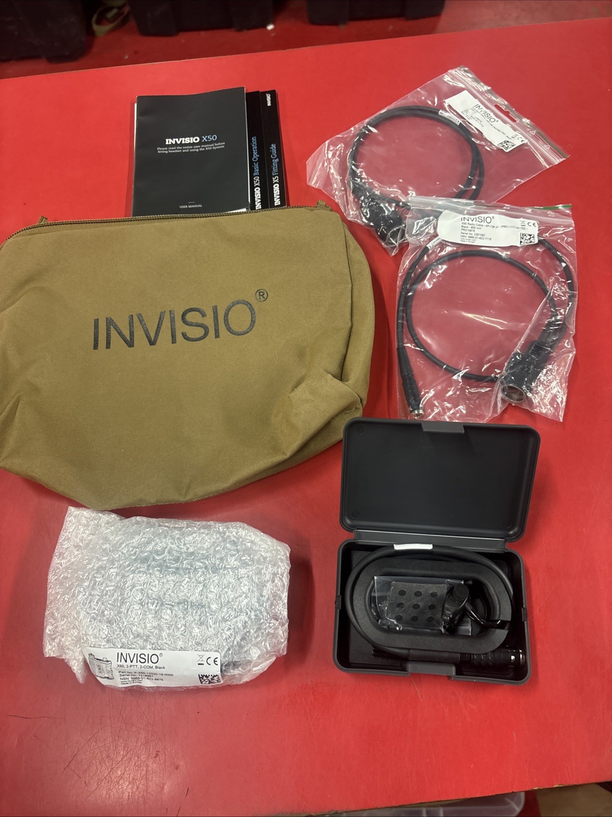 Genuine INVISIO X50 DUAL COMMS Gen II  Kit With X5 Headset