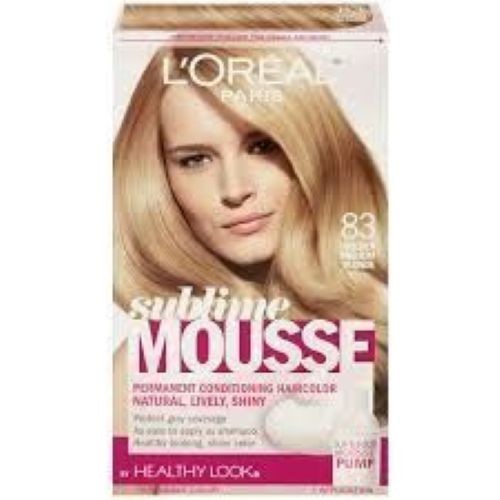 L\'Oreal Paris Sublime Mousse Permanent Hair Dye 83 Golden Medium Blonde Mousse L\'Oreal Paris Sublime Mousse Permanent Hair Dye 83 Golden Medium Blonde Mousse
