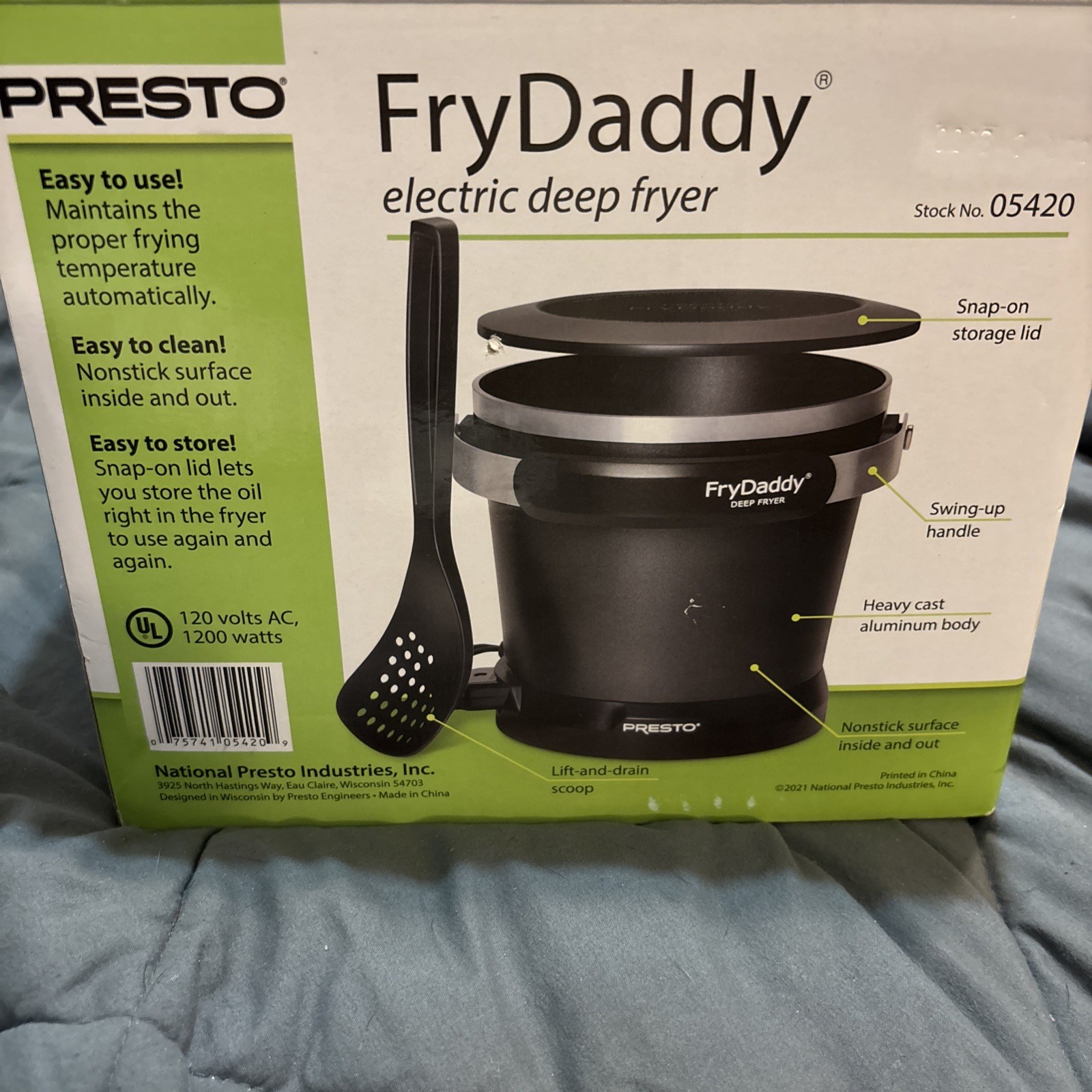 Vintage Original Presto Fry Daddy Electric Deep Fryer Model 05420 Complete Works Vintage Original Presto Fry Daddy Electric Deep Fryer Model 05420 Complete Works