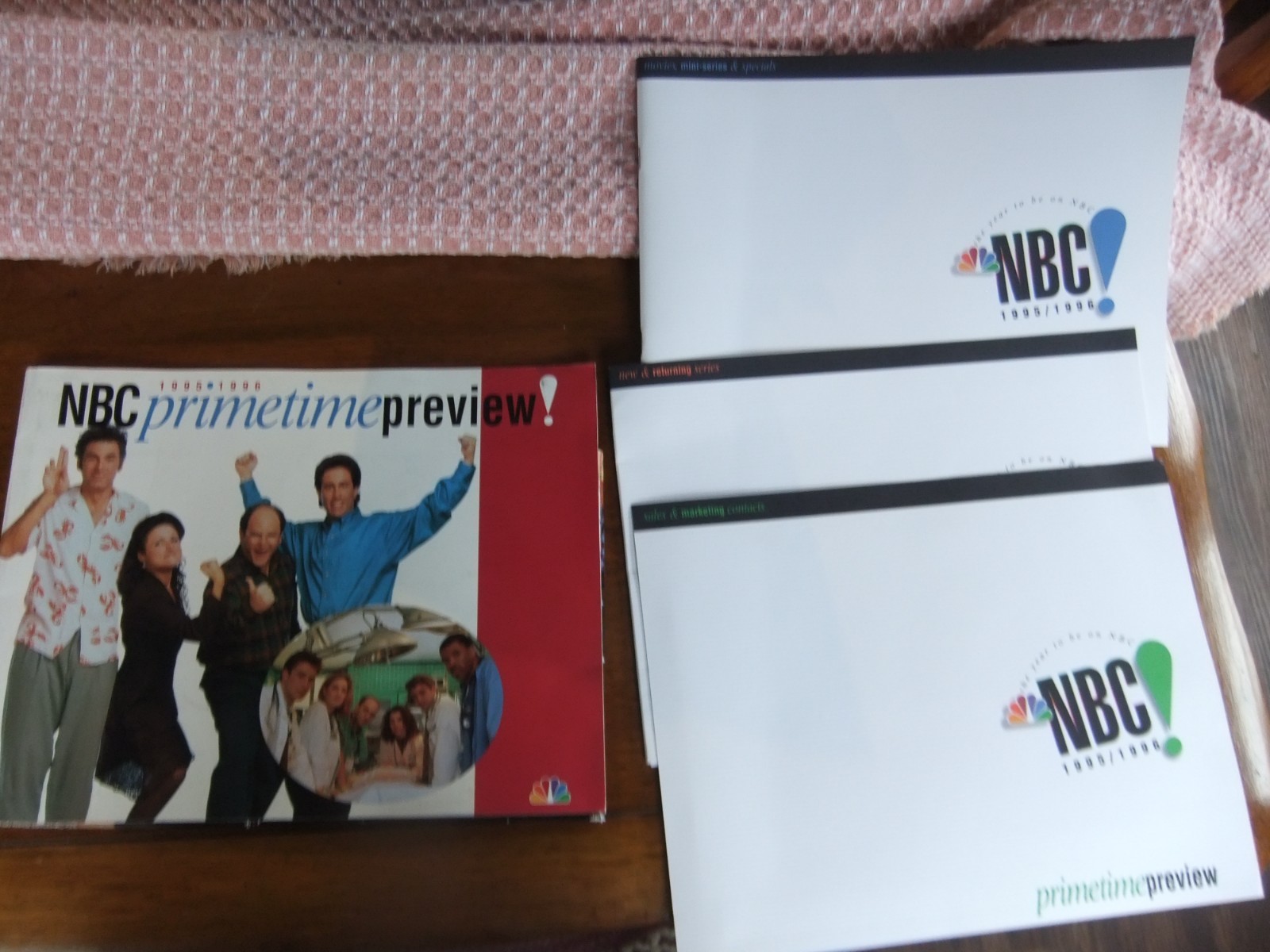Vintage 1995 1996 NBC Primetime Preview Folder Book Seinfeld Friends Fraser Vintage 1995 1996 NBC Primetime Preview Folder Book Seinfeld Friends Fraser