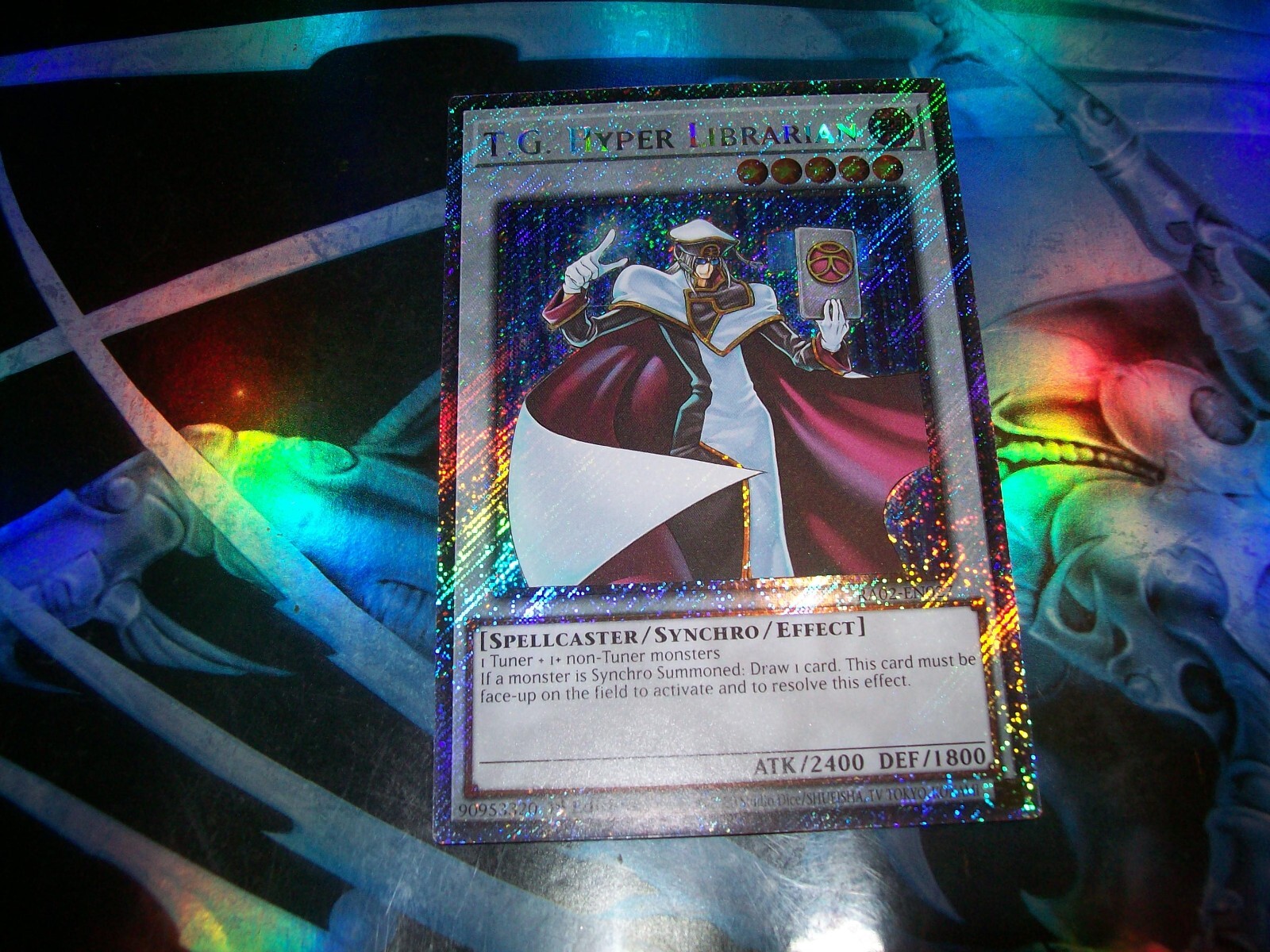 T.G. Hyper Librarian 1st Edition Platinum Secret Rare RA02-EN027 Yu-Gi-Oh T.G. Hyper Librarian 1st Edition Platinum Secret Rare RA02-EN027 Yu-Gi-Oh
