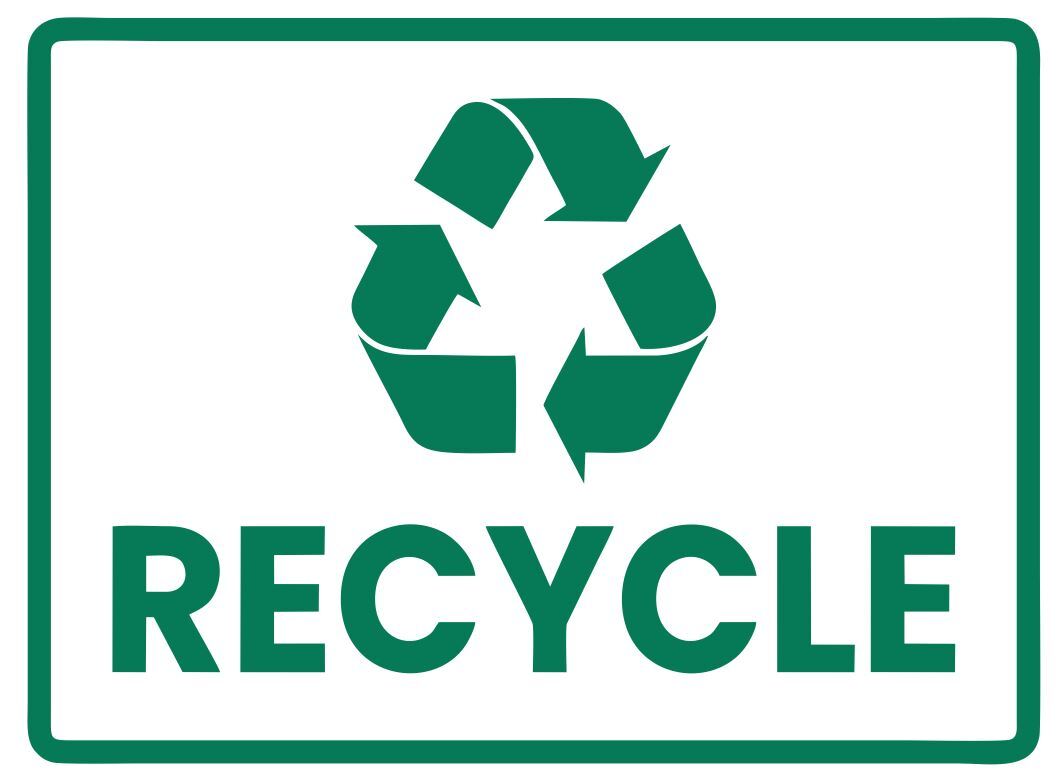 Recycle Safety Sign Sticker Decal Label D7364 Recycle Safety Sign Sticker Decal Label D7364