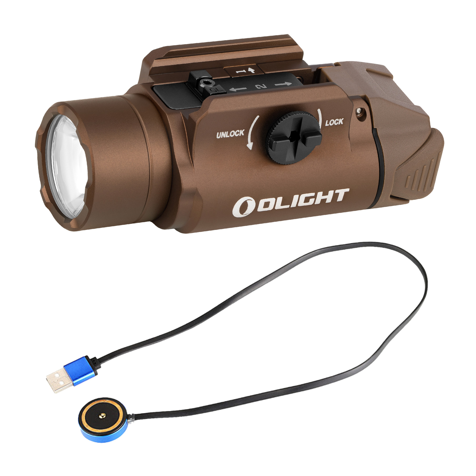 Olight PL-3R Valkyrie 1500 Lumen Rechargeable Mountable Tactical Flashlight (TN)