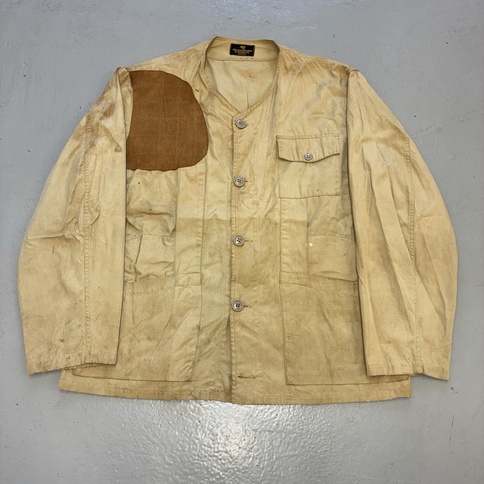 1930s Abercrombie & Fitch Poplin Shooting Jacket 24x27 Men\'s ~XL True Vintage 1930s Abercrombie & Fitch Poplin Shooting Jacket 24x27 Men\'s ~XL True Vintage