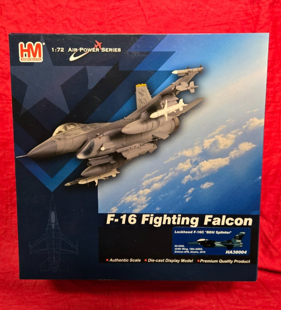 1/72 Hobby Master Lockheed F-16C BDU Splinter 18th Aggressor Sqn AK HA38004