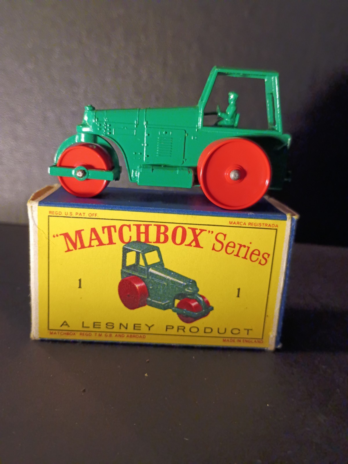Matchbox #1D Road Roller 1962  In Original D1 Box