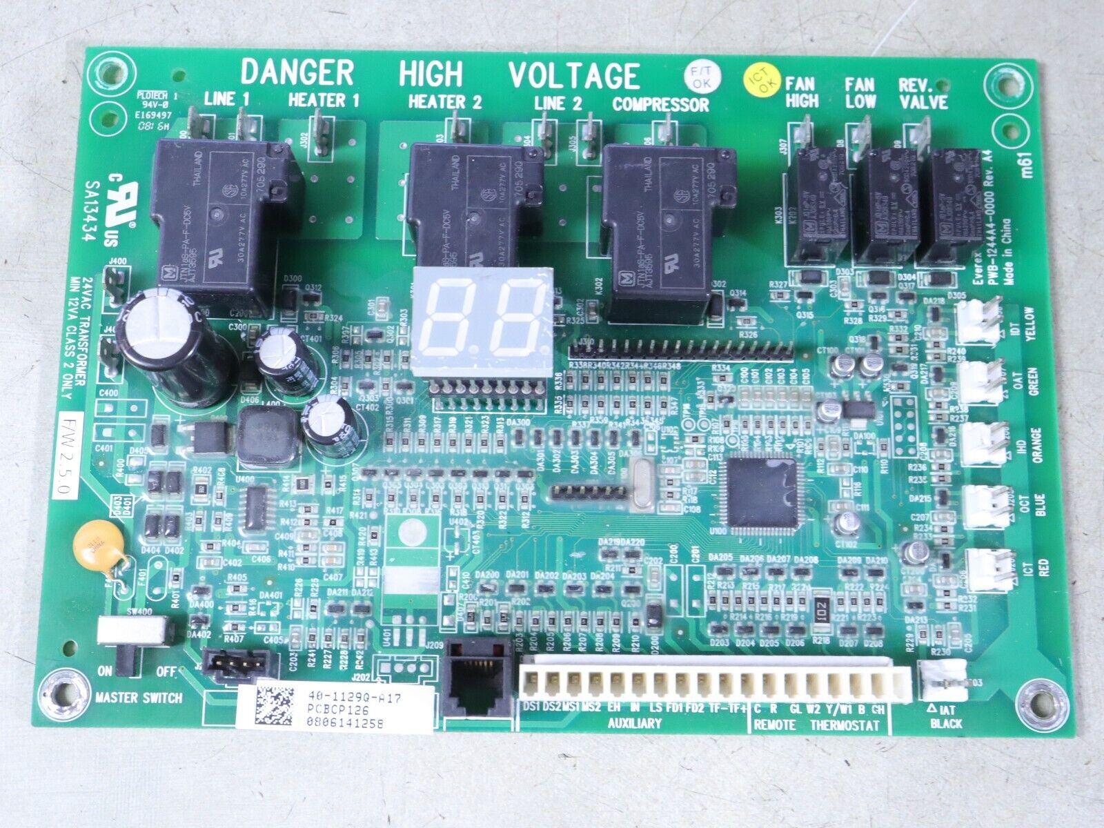 PWB-1244A4-0000 AMANA 40-1129Q-A17 GOODMAN PTAC PCBCP126 Control Circuit Board