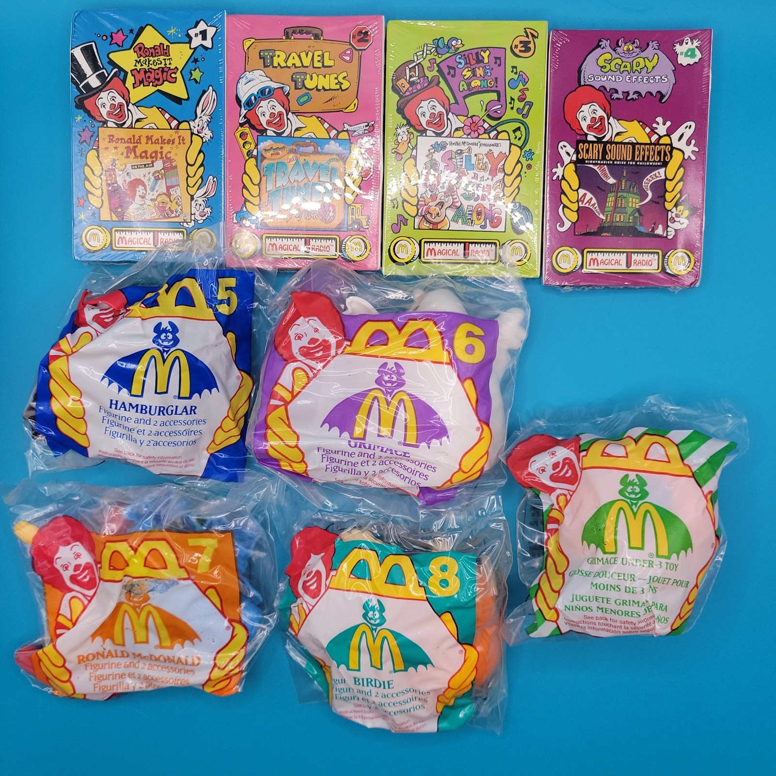 Complete 1995 McDonald\'s Halloween Set of 9 Items. Factory Sealed Toys Complete 1995 McDonald\'s Halloween Set of 9 Items. Factory Sealed Toys