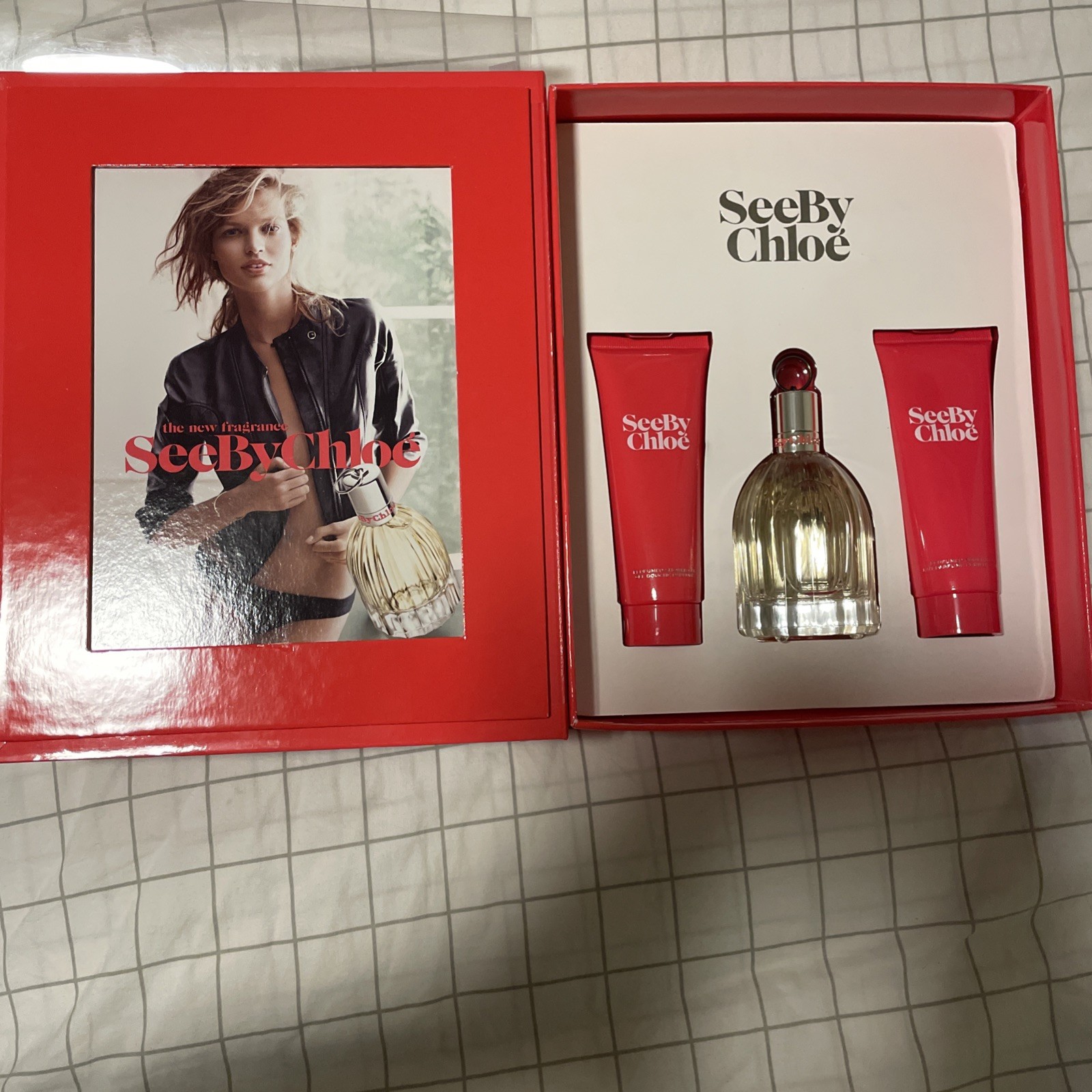 SEE BY CHLOE WOMEN\'S Eau De Parfum Spray 2.5 FL OZ/75 ML +Lotion+ Shower Gel SET